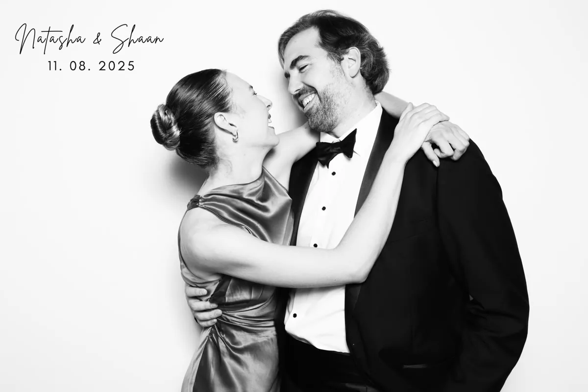 Clutch City glam photo booth setup at Houston corporate event